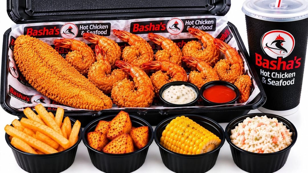 1 Piece Fish & 5 Piece Large Shrimp